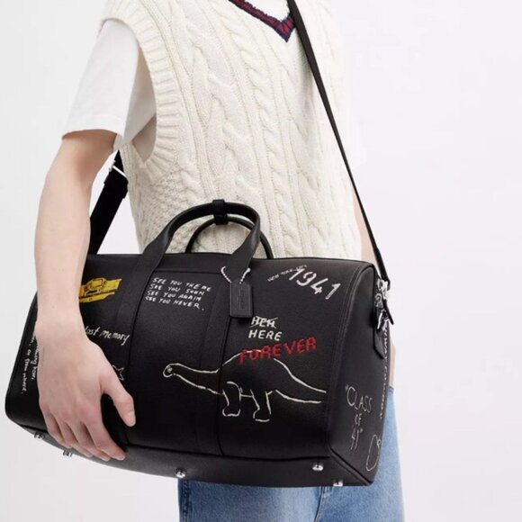 Coach Gotham Duffle Bag 45 With Sketch Print - Picture 5 of 10
